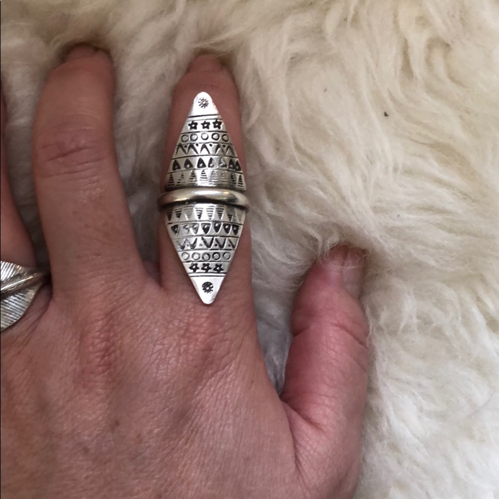 Hill tribe silver ring